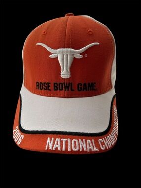 Texas Longhorns 2006 Rose Bowl National Championship Hat Cap Orange & White UT